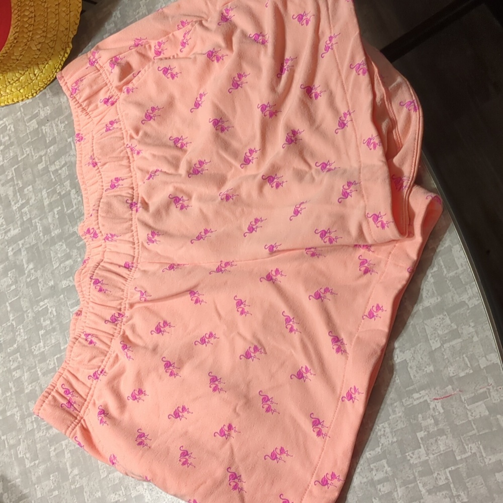 Cute Bright Flamingo Sleep Shorts
